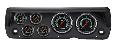 Classic Instruments G/Stock CDDU70GS101BL Full Sweep Direct Fit 6 Gauge Set Compatible with 1970-1976 Duster