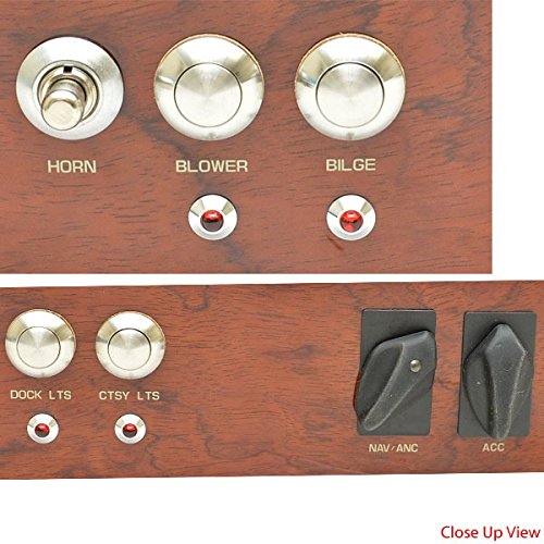 Funship Four Winns Boat Switch Panel 025-4196 | Rosewood