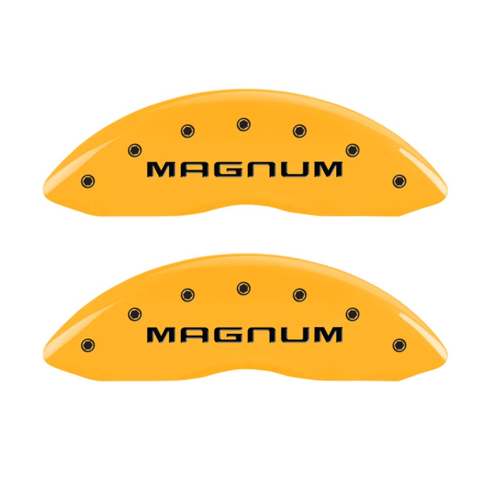 Caliper Covers MGP 12005SMGMYL, Yellow Caliper Cover