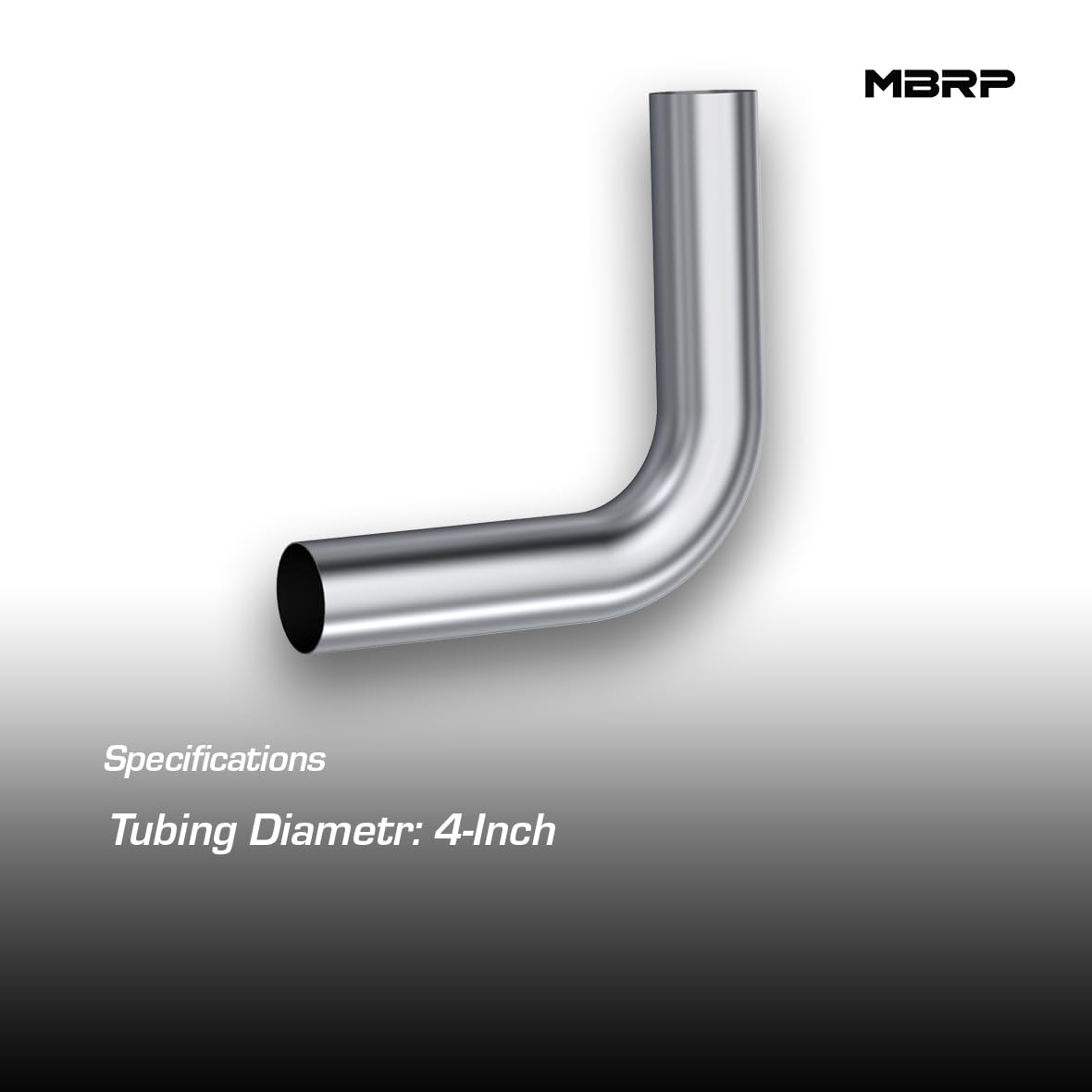 MBRP 4" Aluminized MB2017 90˚ Bend Pipe