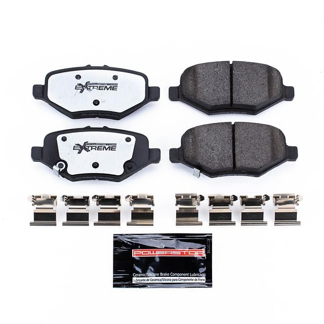 Power Stop Z36-1612 Rear Ceramic Brake Pads Z36 Truck & Tow For Explorer, Flex, Police Interceptor Sedan, Police Interceptor Utility, Special Service Police Sedan, Taurus, MKS, MKT [Model Specific]