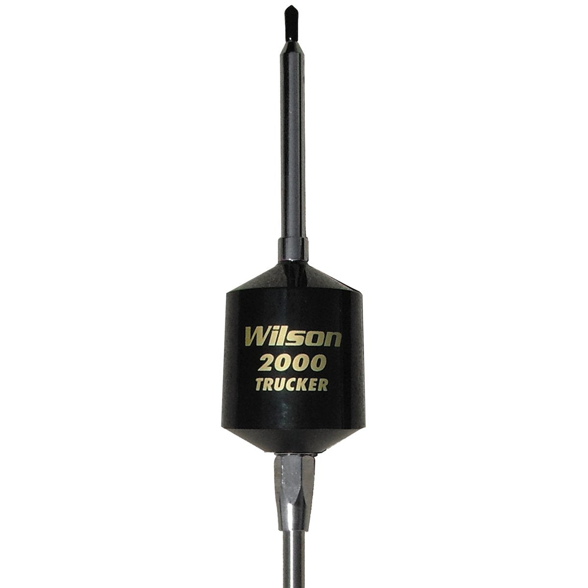 T2000 Series Wilson Antennas 305-495 3500 Watt Trucker Antenna Mobile CB Replacement Antenna Steel Whip, AM-FM Ready, Black