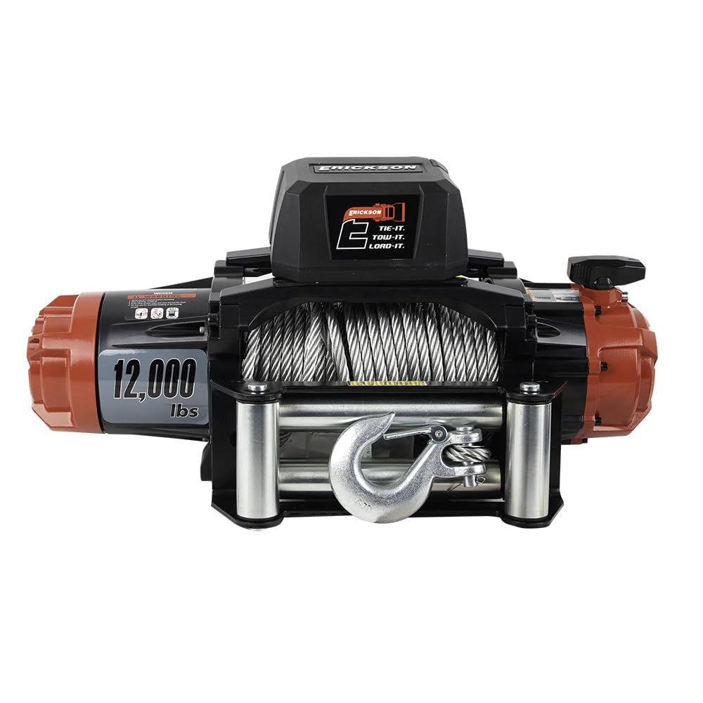 12-Volt DC Erickson 85 ft. 12000 lb. Electric Winch 06436