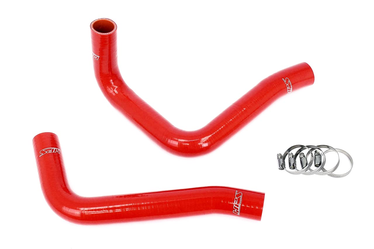 3-ply HPS Red Reinforced Silicone Radiator Coolant Hose Kit 57-2094-RED