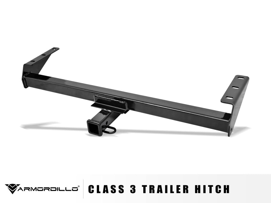 Class 3 Armordillo 7173507 Trailer Tow Hitch with 2" Receiver Tube - Black Fits 2005-2022 Nissan Frontier