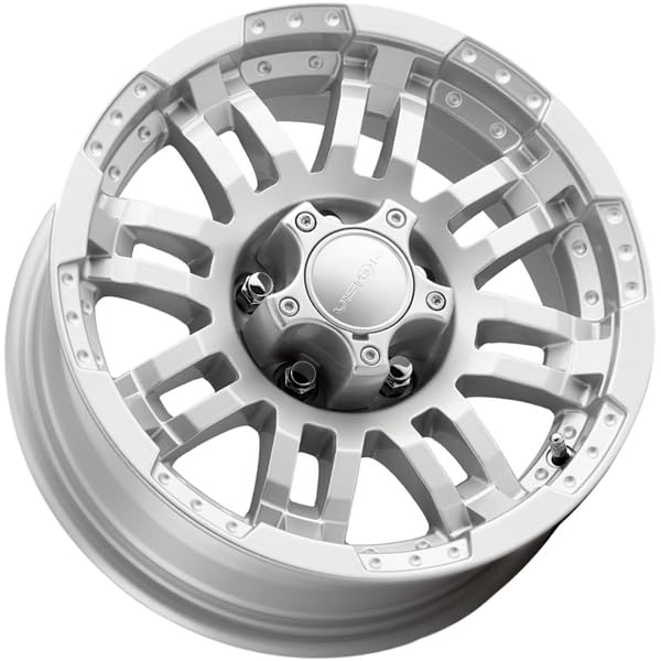 375 WARRIOR Vision Custom Wheel - 17x8.5, 25 Offset, 6x135 Bolt Pattern, 87.1mm Hub - Winter Paint Silver Rim