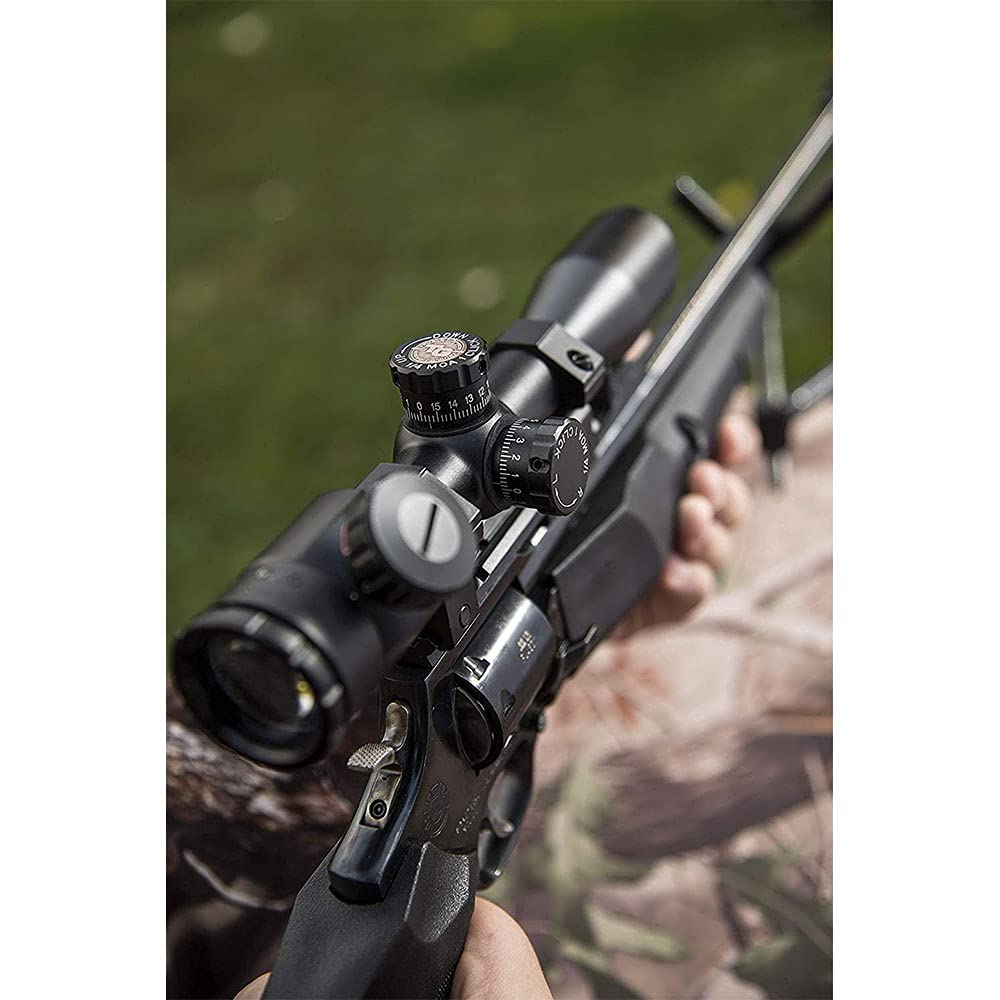 4x32mm TRUGLO Compact Crossbow Scope with Scope Rings Included| Illuminated BDC / Rangefinder, Black