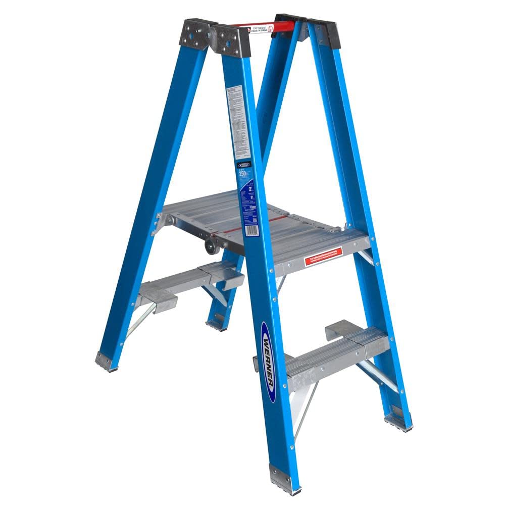 Twin Werner Platform Ladder, Fiberglass (PT6002)