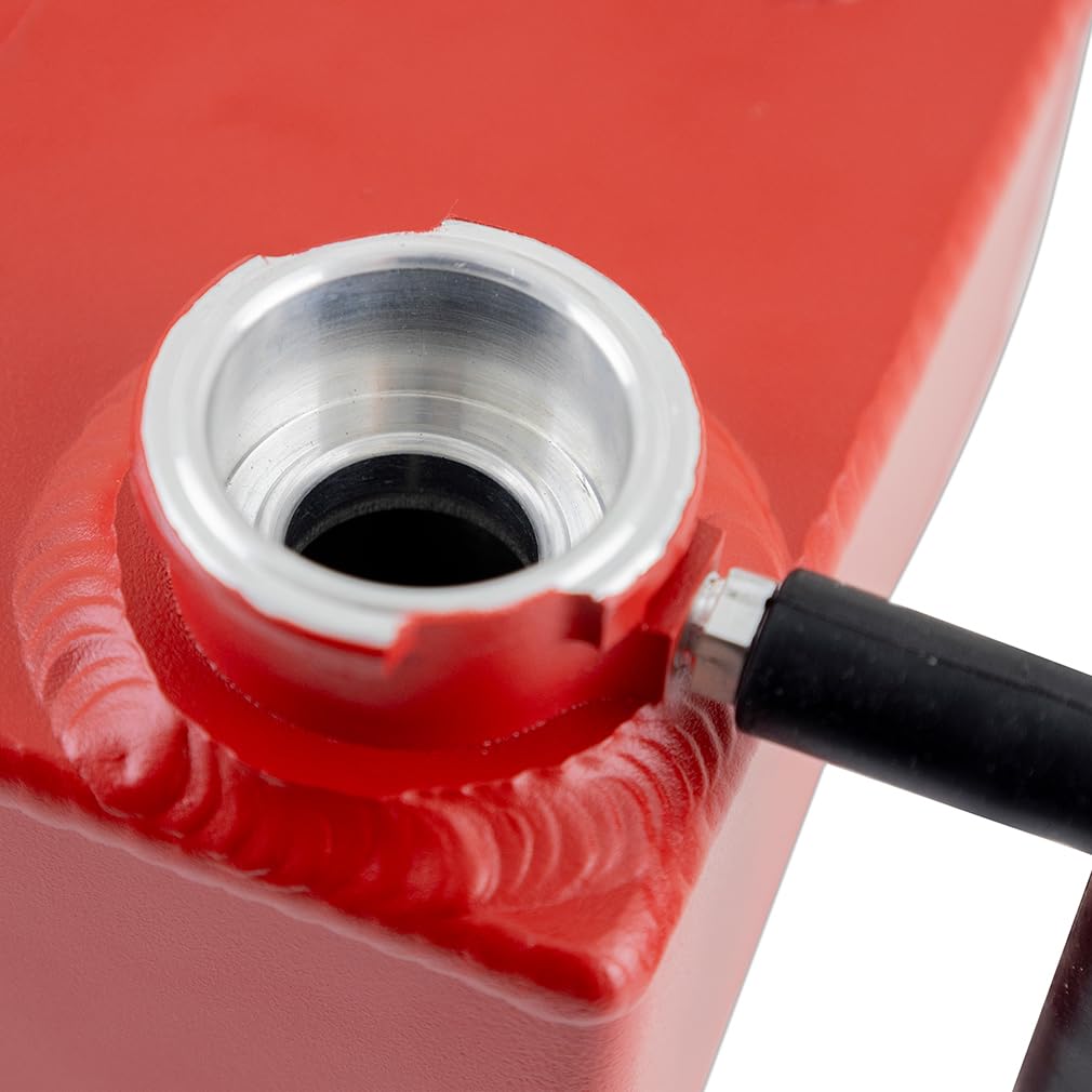 Mishimoto Coolant Expansion Tank, Aluminum Compatible with Toyota GR Corolla 2023+, Micro-Wrinkle Red