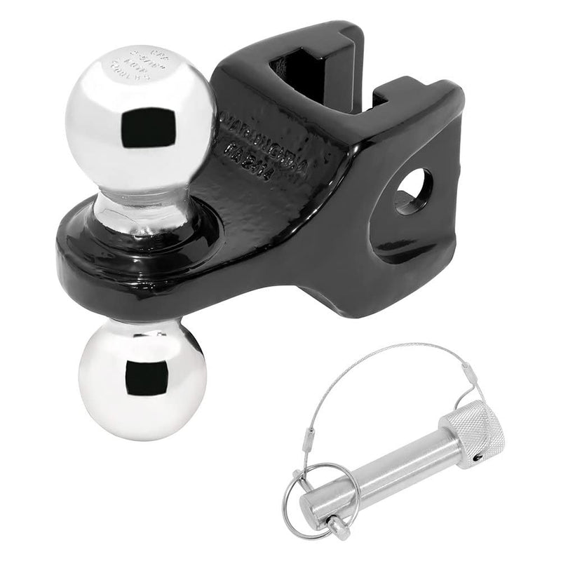 Trailer Hitch DrawTite 63076 Accessory, Adjustable Dual-Ball, 14,000 lbs. Capacity, Black