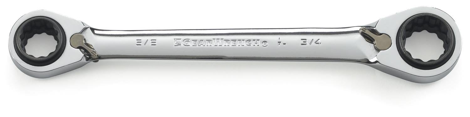 3 Pc. GEARWRENCH 12 Pt. QuadBox™ Reversible Ratcheting Wrench Set, SAE - 85204