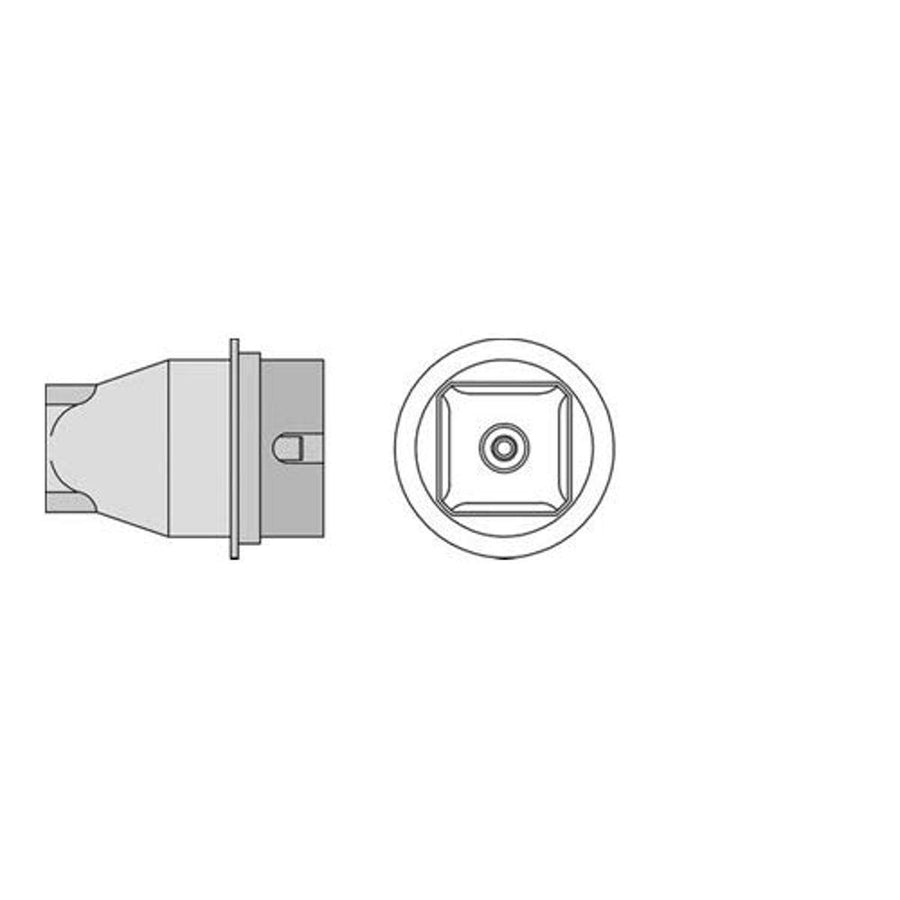 Weller NQ10 T0058736818N HOTGAS NOZZLE 14,8X14,8, Black