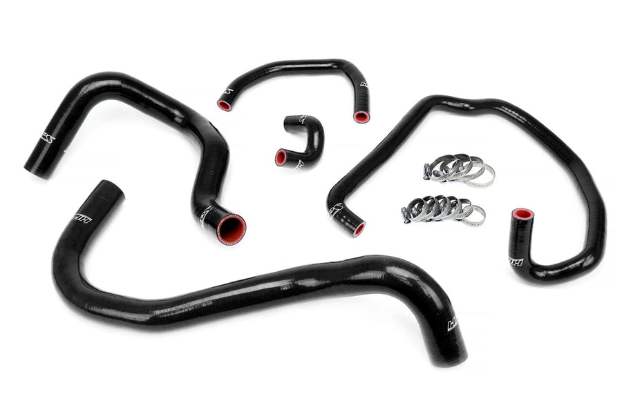 Black Silicone HPS Performance Radiator + Heater Hose Kit Coolant Compatible for 1995-2004 Toyota Tacoma 2.7L 4Cyl, 57-1921-BLK