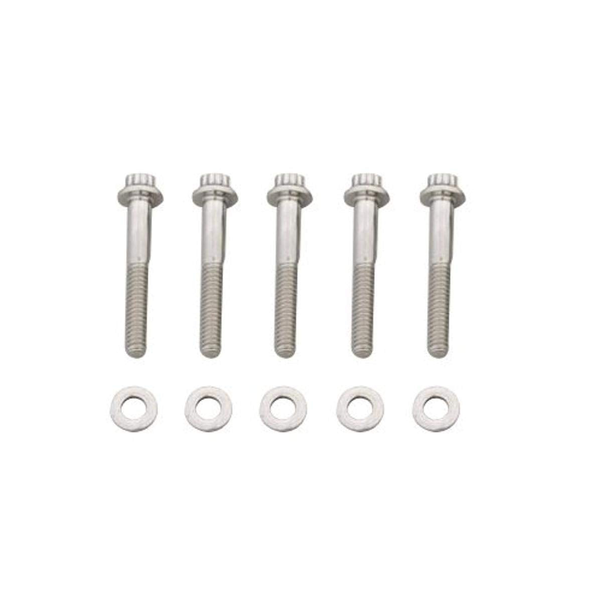 ARP 3.500" UHL Stainless Steel 3/8-16" RH Thread 12-Point Bolt with 3/8" Socket and Washer, (Set of 5)