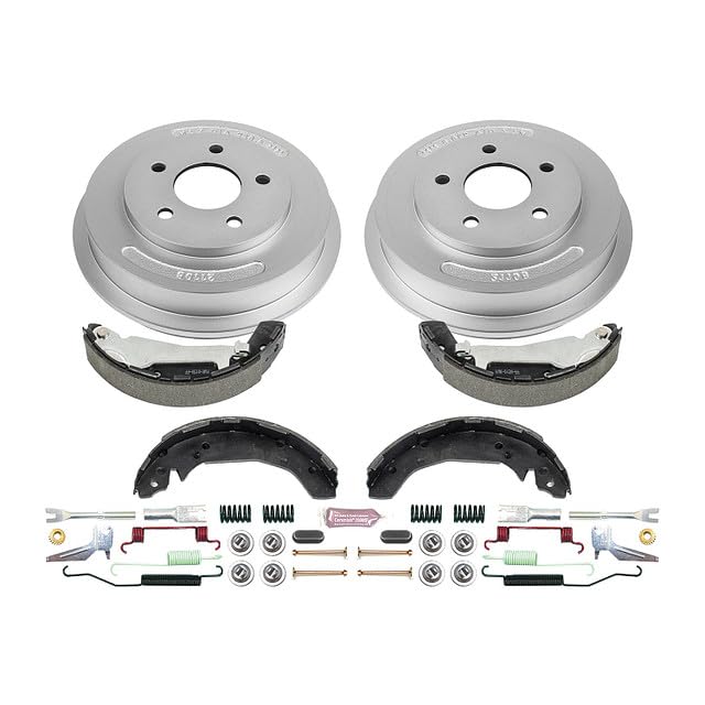 Power Stop KOE15383DK Rear Replacement Brake Kit-OE Brake Drums & Ceramic Brake Pads