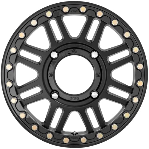 KMC KS250 ATV Cage Beadlock 15x6 4x156 +38mm Black Wheel Rim 15" Inch