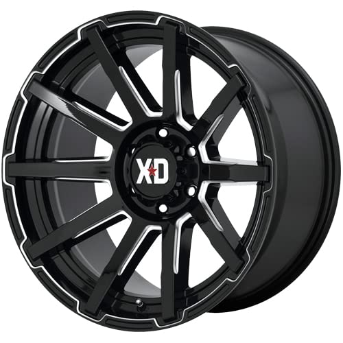 Xd847 Wheels Outbreak Gloss Black Milled Wheel with Alloy Steel (20 x 9. inches /6 x 87 mm, 0 mm Offset)