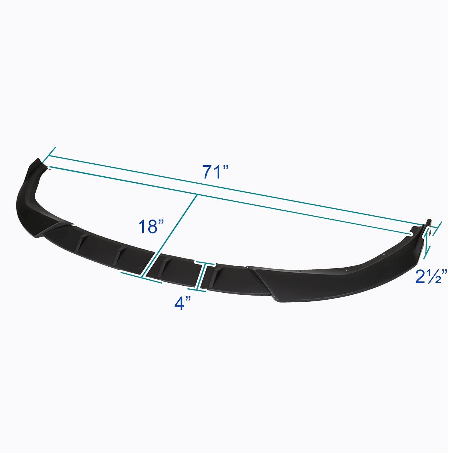 Matte Black Spec-D Tuning Front Bumper Lip Spoiler Splitter Kit 3PC Compatible with BMW 3 Series G20 2019-2022