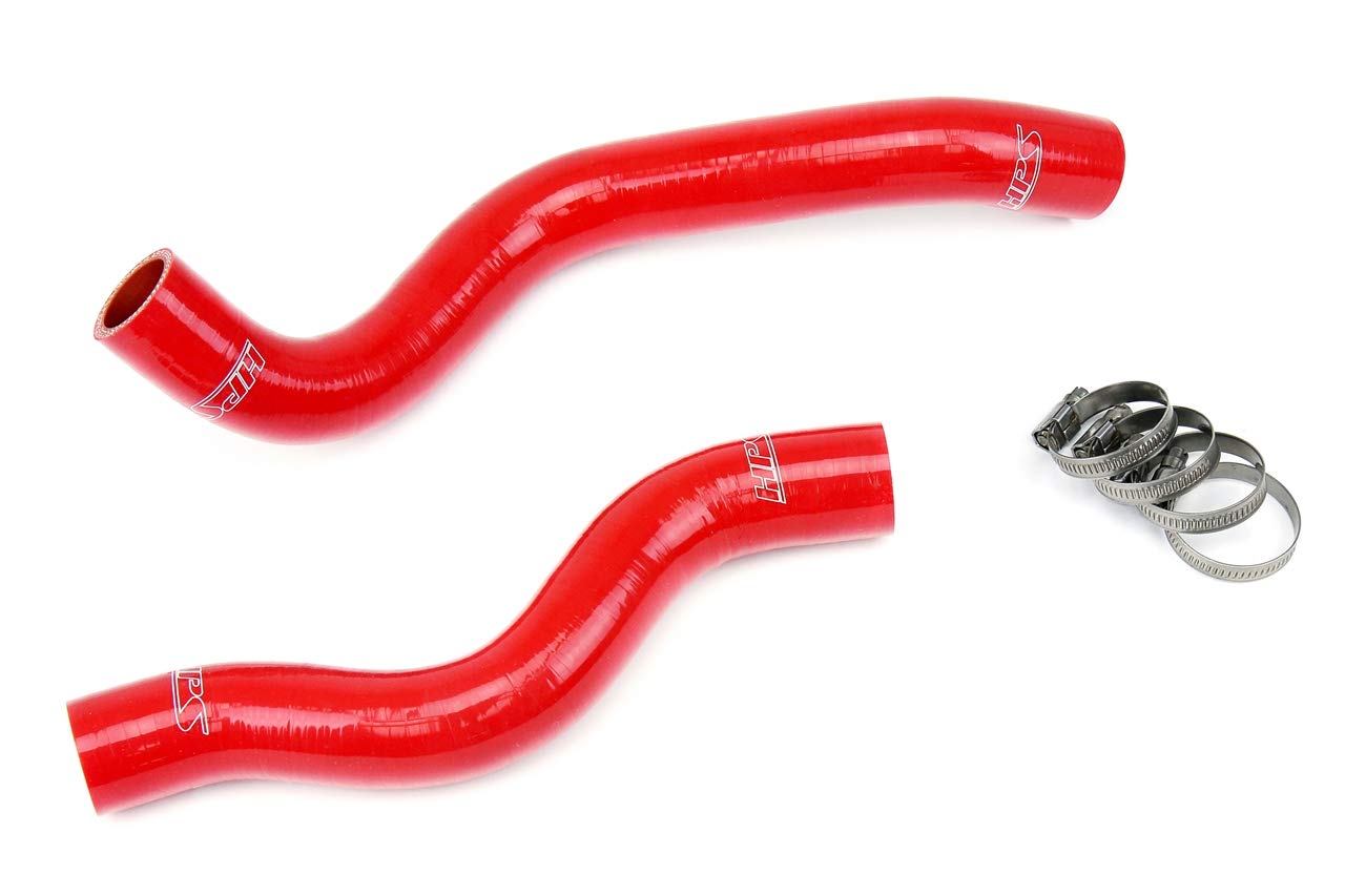 Red HPS 57-1200-RED Silicone Radiator Coolant Hose Kit