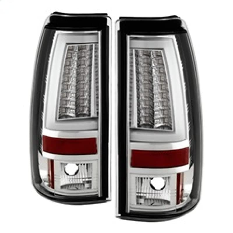Chevy Silverado 1500/2500 Spyder 5081902 03-06 and 2007 Silverado Classic ( Does Not Fit Stepside ) Version 2 LED Tail Lights - Chrome