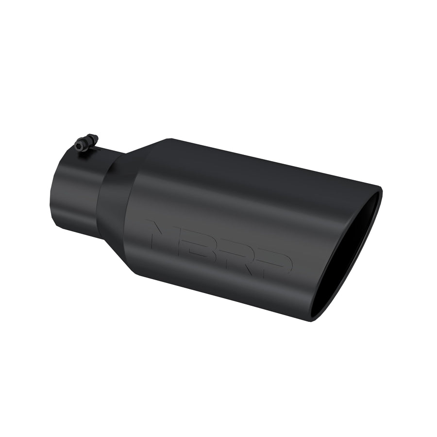 Black Coated MBRP Rolled End Tip, 8" O.D., 5" Inlet 18" in Length