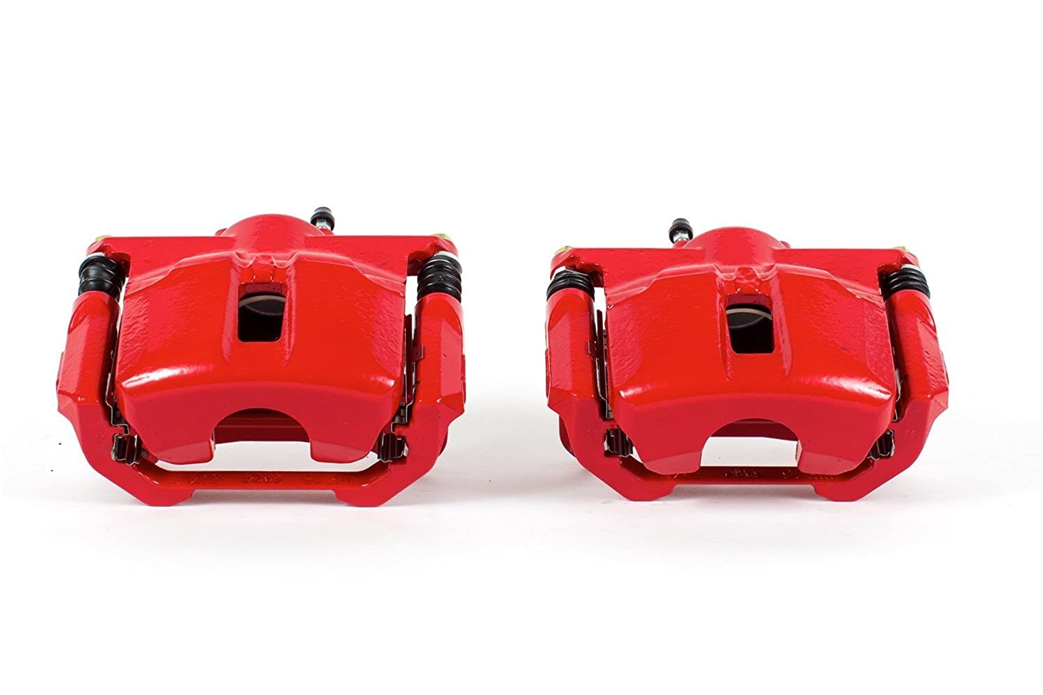 Power Stop Pair of High-Temp Red Powder Coated Calipers Front For Nissan Maxima 2009-2014, Nissan Maxima 2016-2023, Nissan Sentra 2009-2012 [Model Specific]