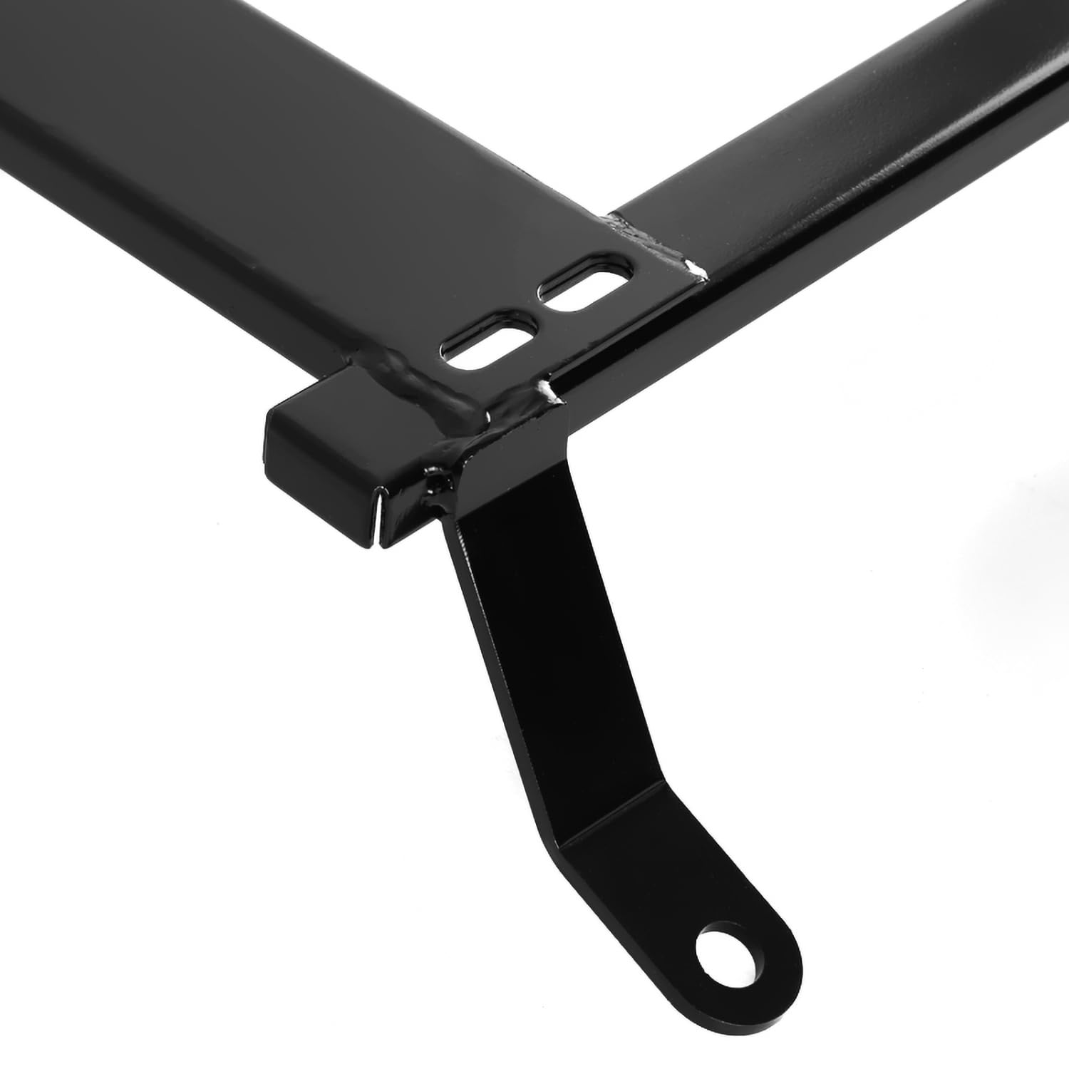 Spec-D Tuning Black Racing Seat Steel Mounting Brackets Rail Track Pair Compatible with 2003-2009 Nissan 350Z