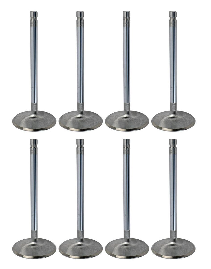 Manley Performance Chevy Big Block .250 Longer 11/32in Stem Dia Severe Duty Intake Valves (Set of 8)