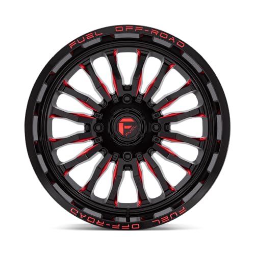 UTV Fuel D822 20X7 4X137 G-BLK MILL-RED 13MM - D8222070A644
