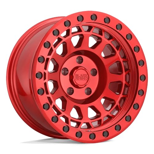PRIMM Black Rhino Hard Alloys 17X9, 6X5.5, 5, 0mm CANDY RED W/ BLACK BOLTS - 1790PRM006140R12