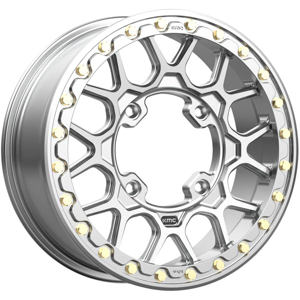 KMC KS435 Powersports 15X6 4X137 RAW-MACH-FRG 38MM Custom Rim Total of 1