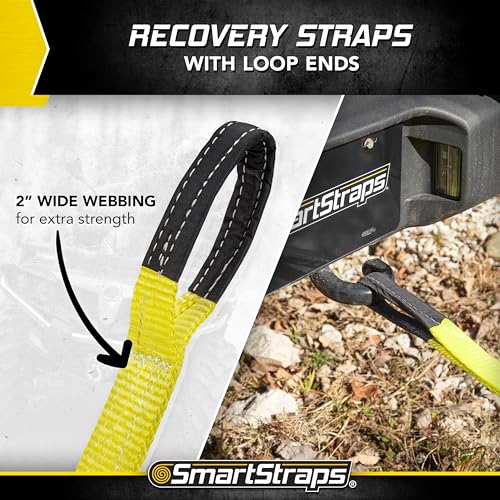 Recovery Strap SMARTSTRAPS - 2x30 YW Strap w Loop End 20,000lb
