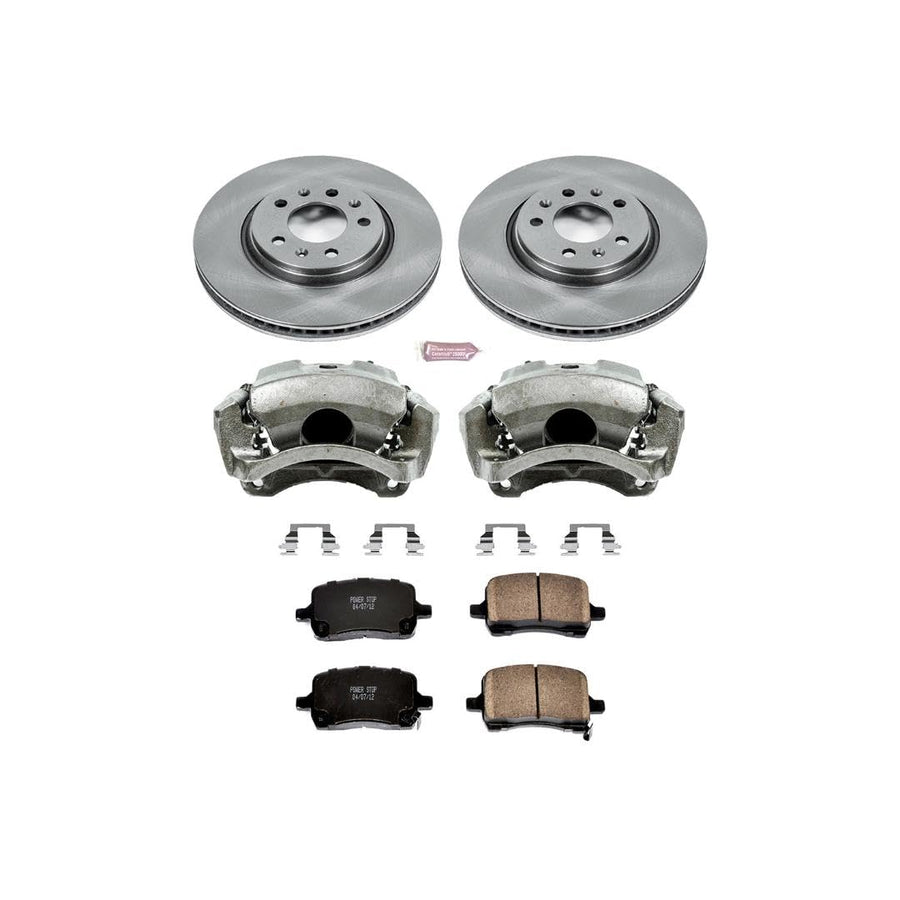 Power Stop KCOE1433 1-Click OE Replacement Brake Kit with Calipers For Pontiac Solstice 2006-2009, Saturn Sky 2007-2010 Autospecialty [Model Specific]