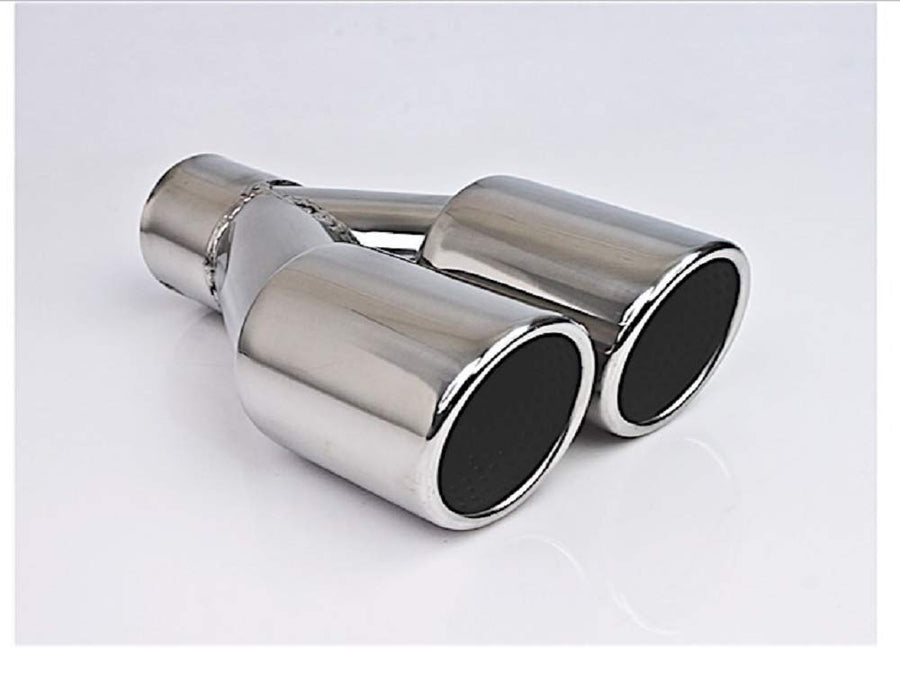Dt-24103 Different Trends® 3.00in Dual Rolled Resonated Angle Ss EXHAUST® Tip 2.25in Id / 3.00inx6.25in Od