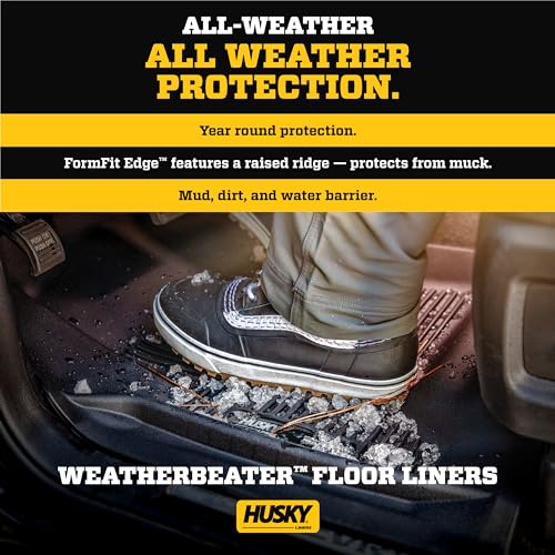 Weatherbeater Husky Liners | Fits 2012-2013 Tundra CrewMax Double/CrewMax Cab - Front & 2nd Row Liner (Footwell Coverage) - Grey, 3 pc. | 99592