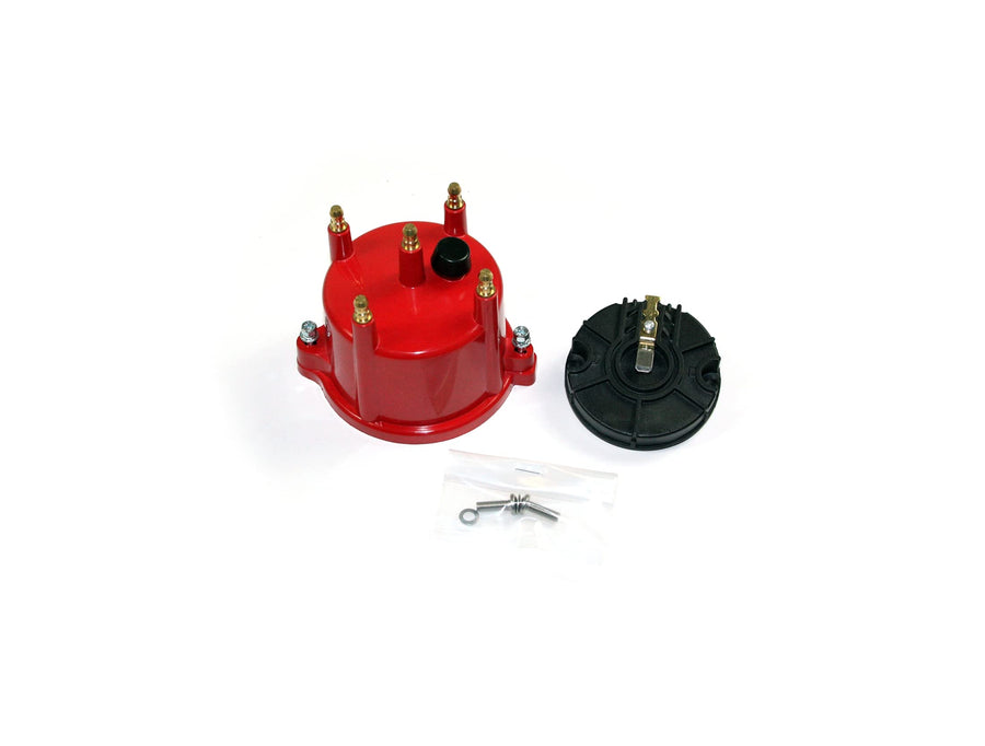 D604711 Pertronix Red Cap and Rotor Kit (4 cyl Billet)