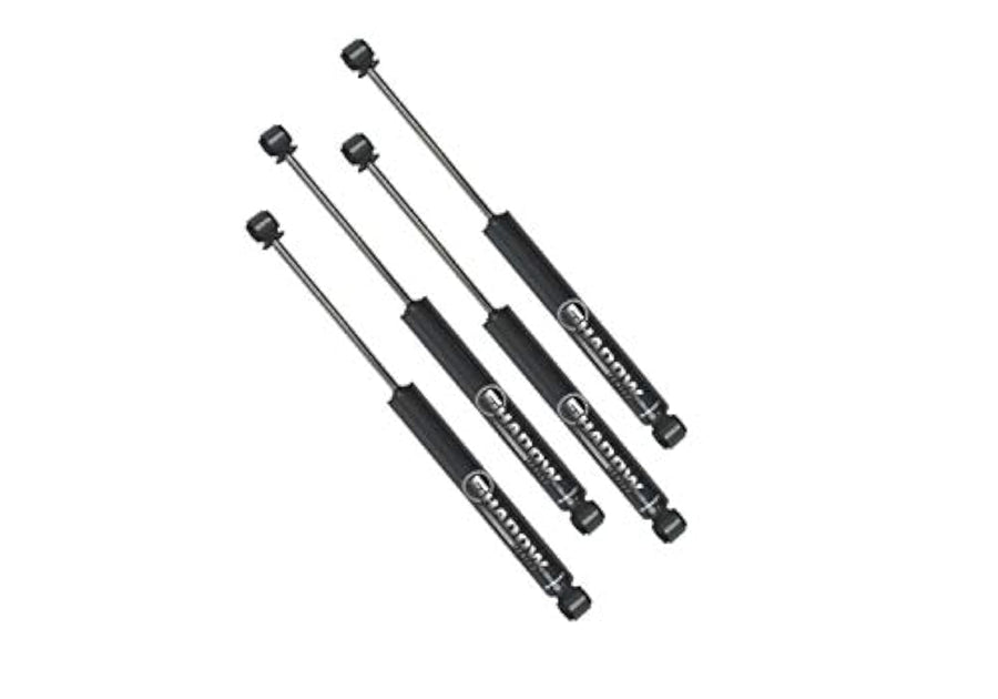 Superlift Suspension Lift Kit Shock Box for Jeep Wrangler TJ RealTruck | Front & Rear Shadow Series Shocks | 84015 | Fits 1997-2002 Jeep Wrangler TJ with 4" Lift