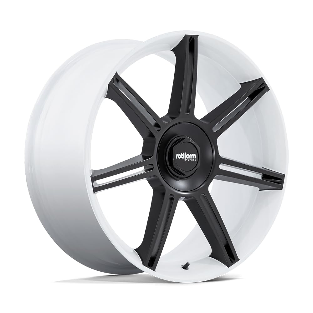 R908 Rotiform 22X10 5X130 WHT M-BLK-SPK 56MM - R908221063+56