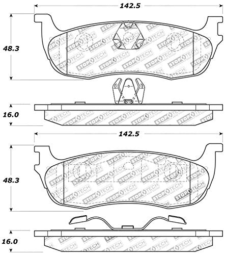 Sport Brake Pads StopTech 309.07110 with Shims and Hardware