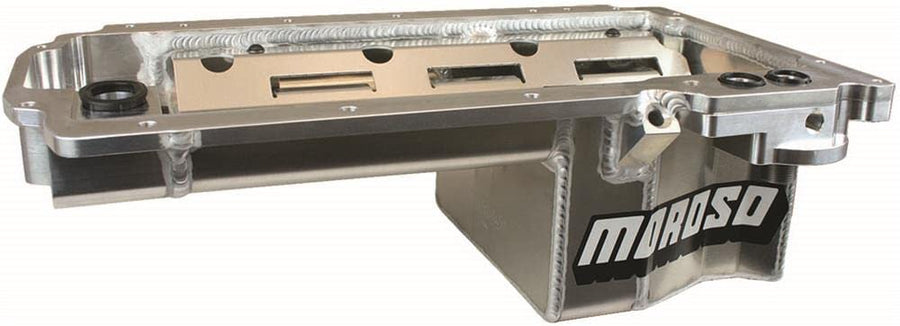 Moroso Aluminum Oil Pan 21148, Fits GM Ecotec LV1/LV3 V6 Engines, Rear Sump Swap Applications