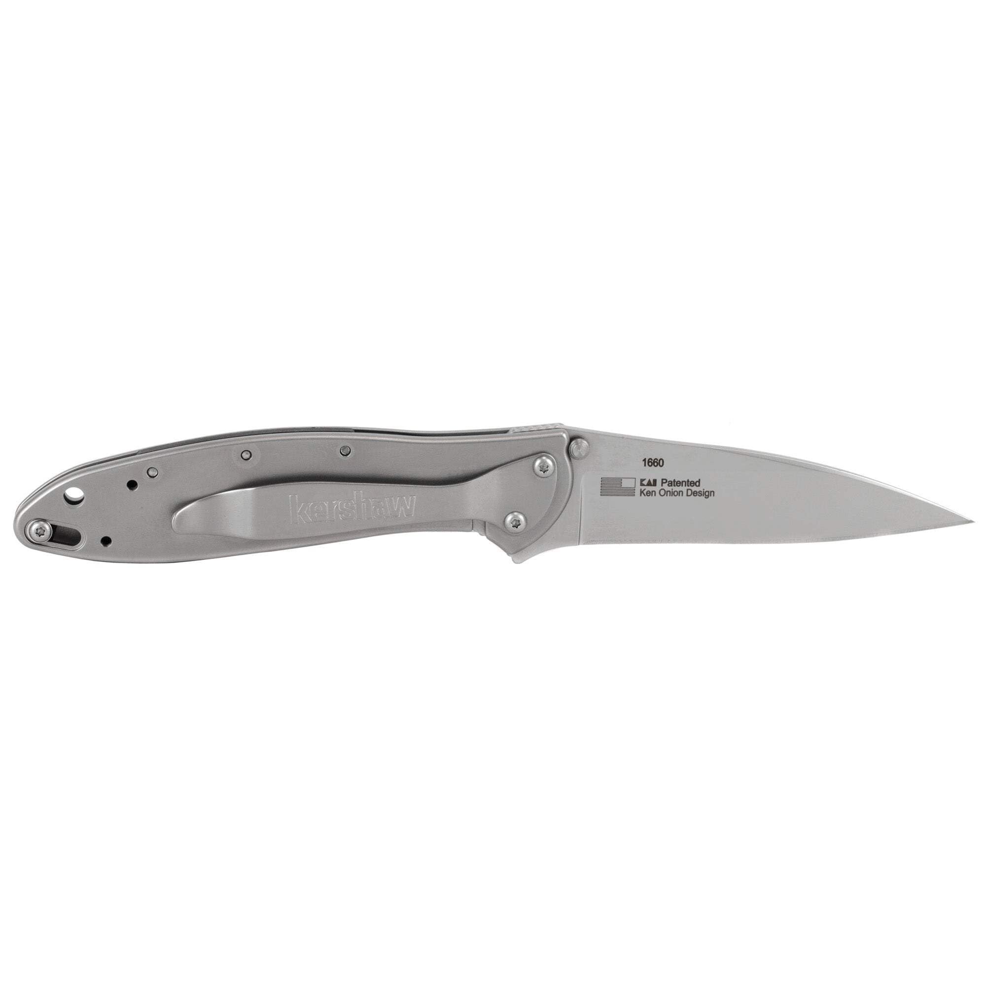 Kershaw Onion Unisex Leek Assisted Flipper Knife Black One Size