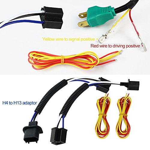 Projector Headlight Spec-D Tuning LHP-7RNDJM-H-MSX2 Black (7 Inch Round With Halo)