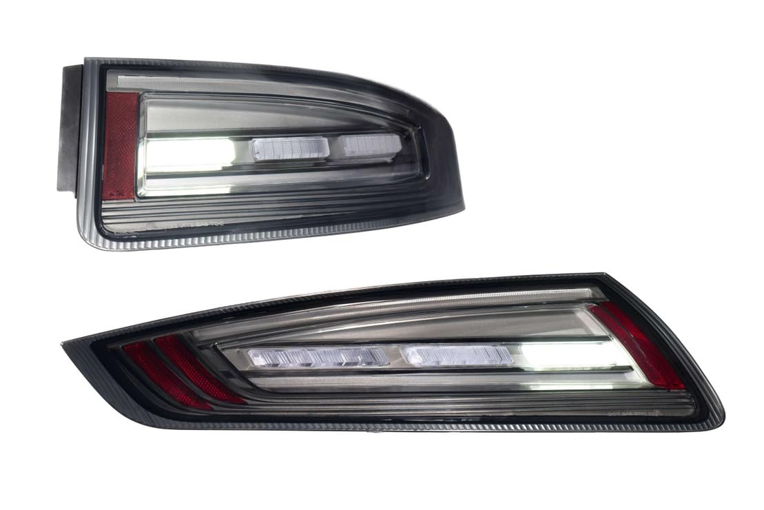 Morimoto XB LED Taillights Porsche 911 Fits 997.1 05-08, Plug and Play LED Taillight Assemblies (Smoked)