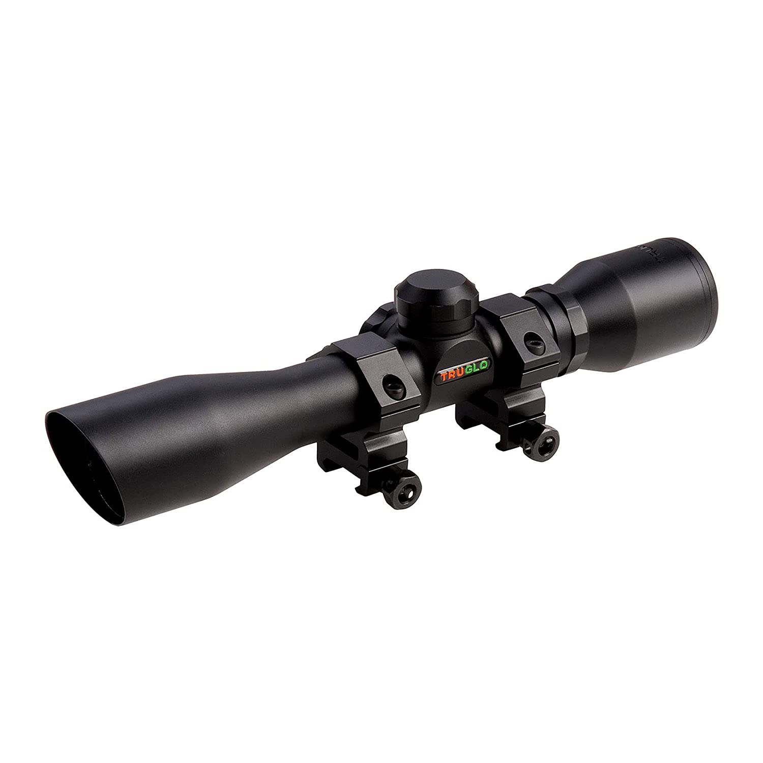 4x32mm TRUGLO Compact Crossbow Scope with Scope Rings Included| BDC / Rangefinder, Black