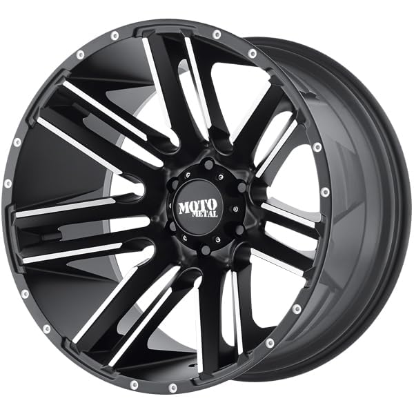 18X9 Moto Metal 5X5.0 5 0mm SATIN BLACK MACHINED - MO97889050518