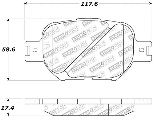 Sport Brake Pads StopTech 309.08170 with Shims and Hardware