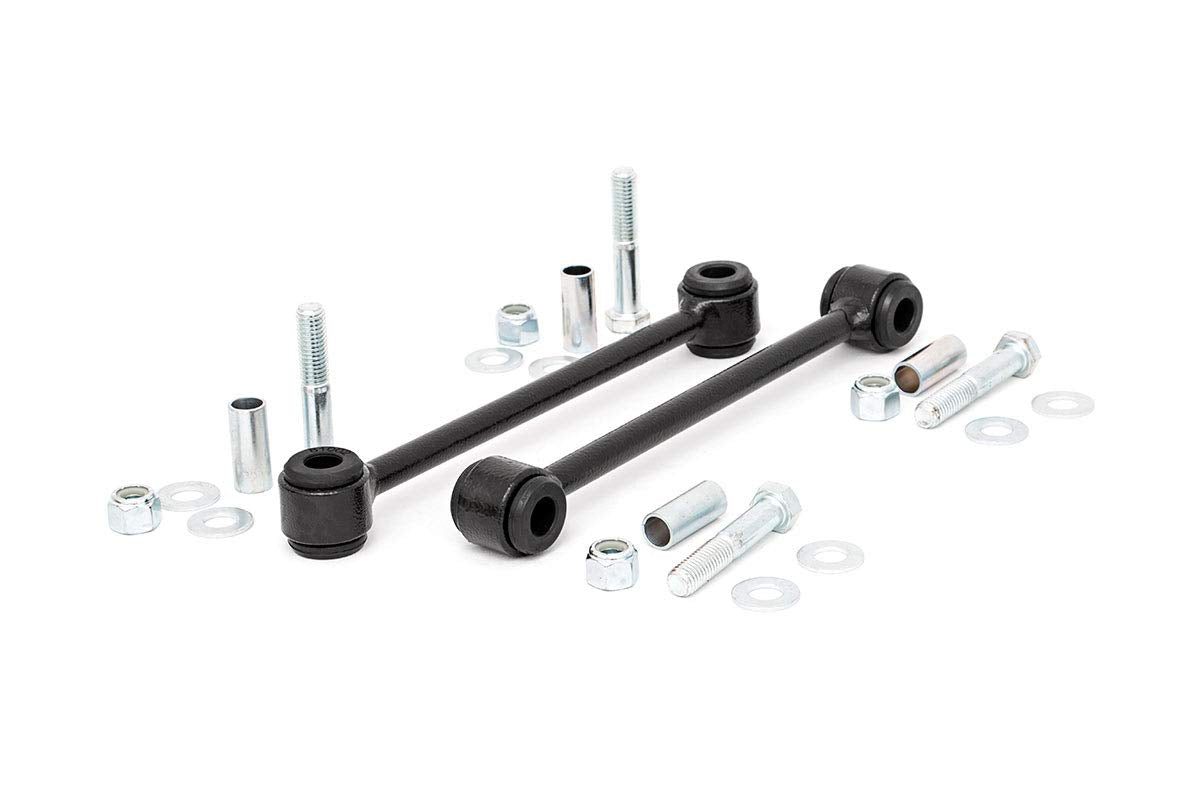 Rough Country Sway Bar Links Rear for 2007-2018 Jeep Wrangler JK | 2.5-4" - 1134