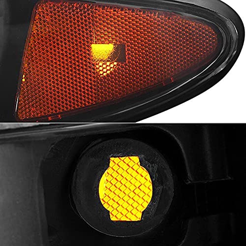 Headlight Xtune HD-JH-PGPRIX-SET-AM-BSM (Pontiac Grand Prix 97-03 W/Amber Corner Lights - Black Smoked Crystal s)