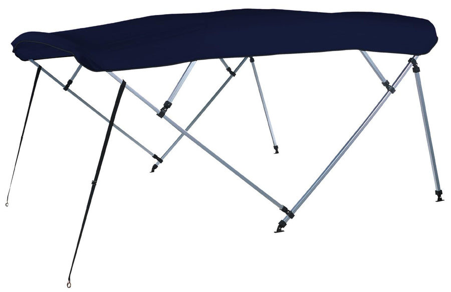 Carver Industries 4893UB-05 A(8SQ) 8'L 4-Bow SQ Tube Pontoon Bimini Top Kit - 48" H, Fits 96"-102" W, Captain Navy