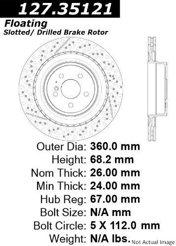 127.35121 Centric Parts Premium Brake Rotor